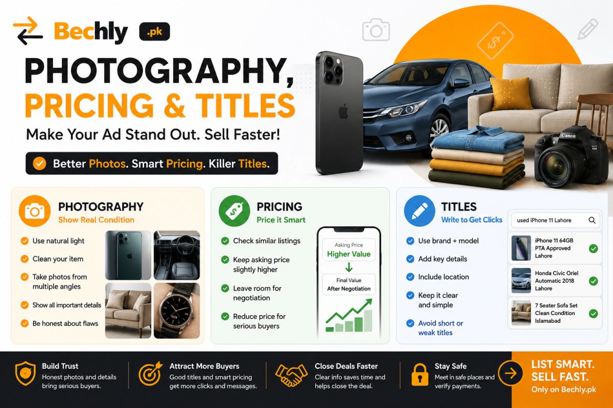 Photography, Pricing and Titles Guide for Sellers