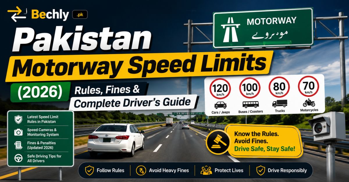 Pakistan Motorway Speed Limits 2026: Rules, Fines & Driver's Guide