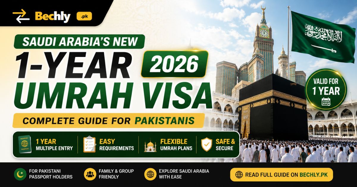 Saudi Arabia's New 1-Year Umrah Visa 2026 – Complete Guide for Pakistanis