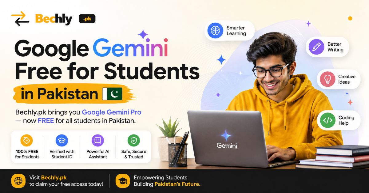 Google Gemini Free For Students in Pakistan – Apply Now