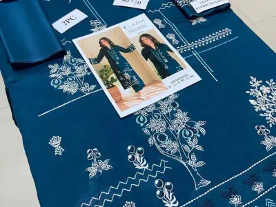 •  Shirt Fabric: Lawn
•  Pattern: Embroidered
•  Shirt Front Pattern: Embroidere - photo 1