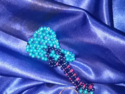 Handmade Guitar Beads Keychain | Premium Quality | HandiMkcra - photo 2