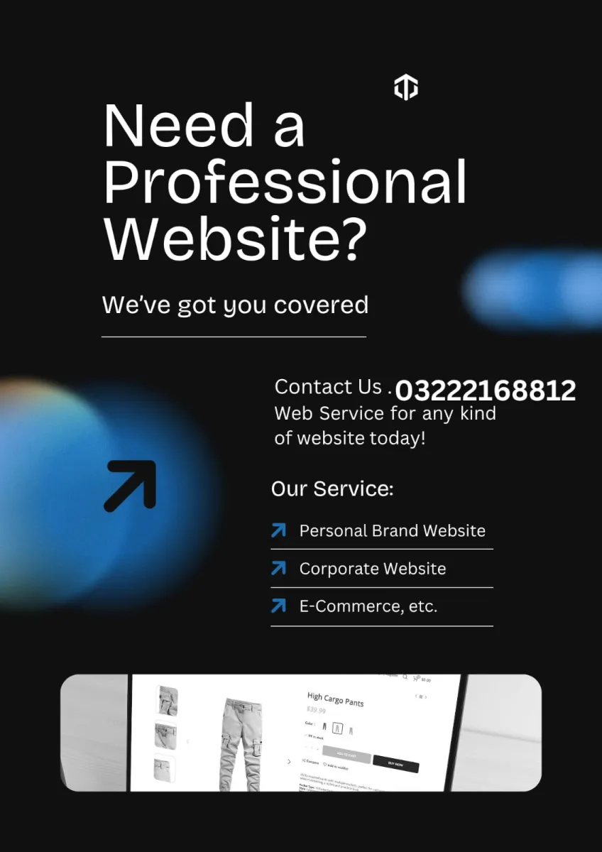 Need Professional website or E-commerce store.
