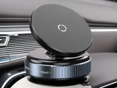 Magnetic Car Phone Holder - 360° Rotating Dashboard Mount, Universal Compatibili - photo 3