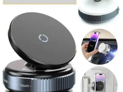 Magnetic Car Phone Holder - 360° Rotating Dashboard Mount, Universal Compatibili - photo 5