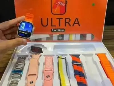 Ultra Smart Watch Combo Kit - 7-in-1 Interchangeable Straps, Fitness Tracking & - photo 4