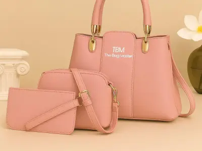 Premium 3 piece women's handbag set - photo 2