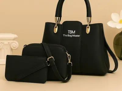 Premium 3 piece women's handbag set - photo 3