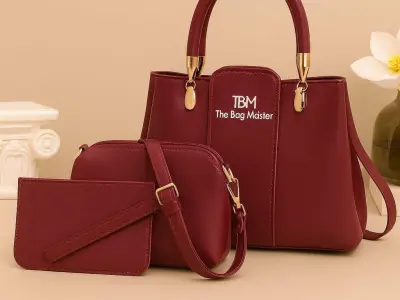 Premium 3 piece women's handbag set - photo 4