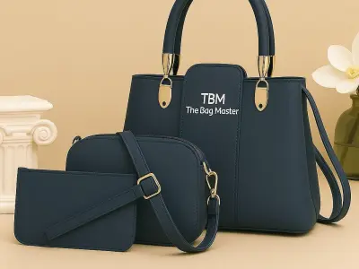 Premium 3 piece women's handbag set - photo 5