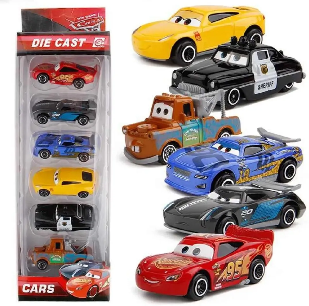 Die Cast Cars Toy Set – 6-Piece Mini Car Collection for Kids