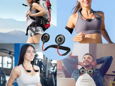 Portable Foldable Neck Fan – Powerful Hands-Free Cooling Fan | Rec
 - photo 1