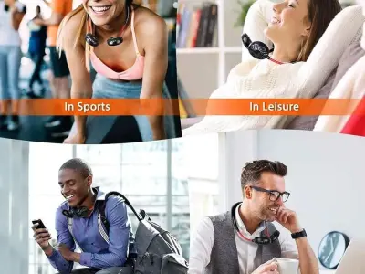 Portable Foldable Neck Fan – Powerful Hands-Free Cooling Fan | Rec
 - photo 4