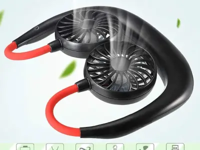 Portable Foldable Neck Fan – Powerful Hands-Free Cooling Fan | Rec
 - photo 5