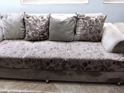 Modern sofa set 3+2+1 in excellent condition  - photo 1