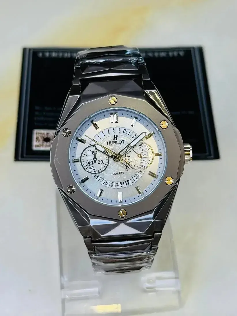Premium Black Chain Strap Watch