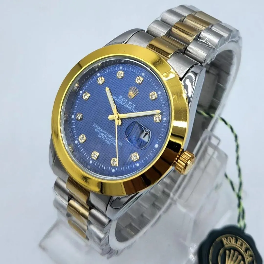 Trendora Stainless Steel Chain Strap Watch