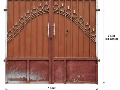 7x7 Feet Iron Main Gate – Used – For Sale - photo 4
