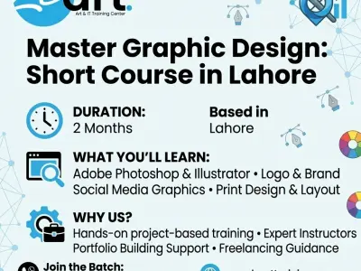 
Short Graphic Design: Master Photoshop & Figma in Lahore
