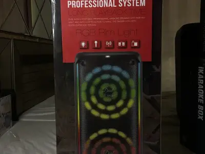 KBroad KYS-1912 professional karaoke speaker |Dual 8 inch | RGB lights - photo 5