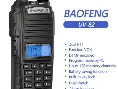 Walkie Talkie | Wireless Set Official Baofeng UV-82 Two Way Radio - photo 2