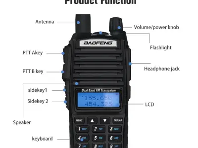 Walkie Talkie | Wireless Set Official Baofeng UV-82 Two Way Radio - photo 4