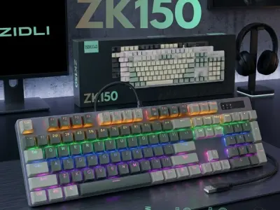 Mechanical Gaming Keyboard Zidli ZK150 | RGB | BLUE SWITCHES|104 Keys - photo 1