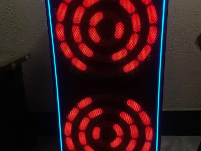 KBroad KYS-1912 professional karaoke speaker |Dual 8 inch | RGB lights - photo 4