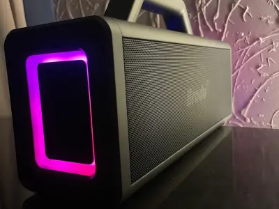 Brodu BTS-2348 100W Boommax speaker | 2 mic | RGB lights - photo 2