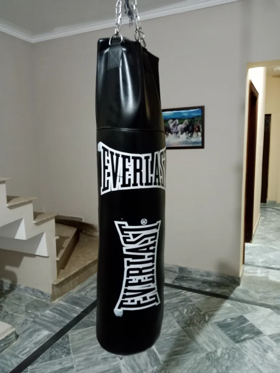 Everlast New Filled Boxing Bag Gloves and wraps