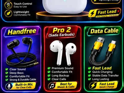 All mobil Accessories power Bank lead ear buds 70 ward fast adopter - photo 3