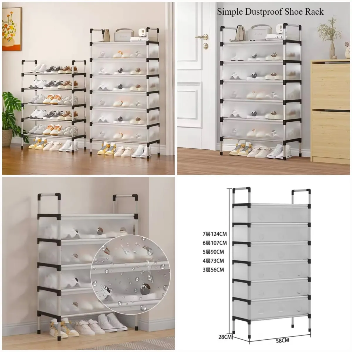 👟 Dustproof Shoes Rack