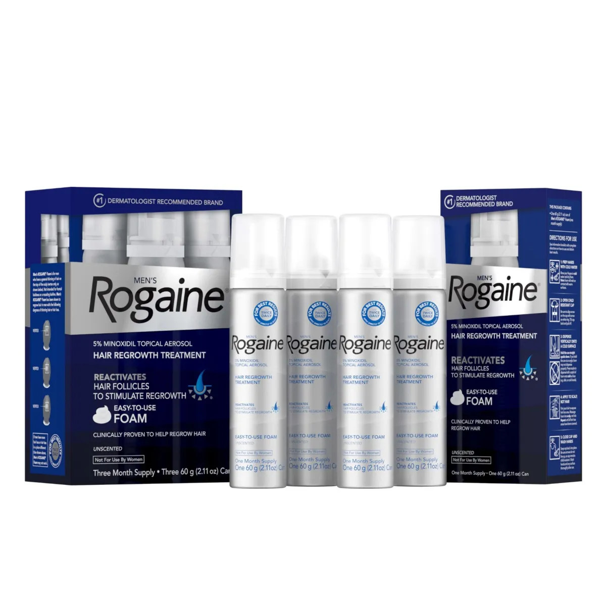 Rogaine For Men Hair Foam 5% Minoxidil in Karachi - 03001597757