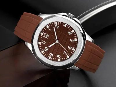 Men's Water Resistant Quartz Watch with Textured Rubber Strap - photo 3