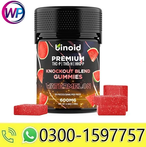 Binoid Knockout Blend Gummies 600mg In Karachi - 03001597757