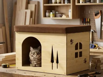 Wooden Pet House Home | Dog & Cat House | Comfortable Pet Shelter - photo 3