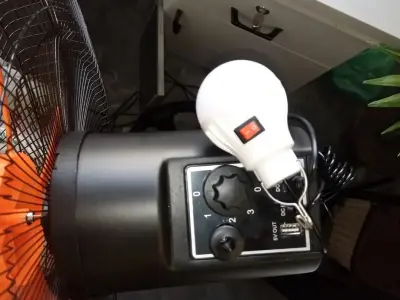 Solar Standing Fan with Solar Panel Kit - photo 4