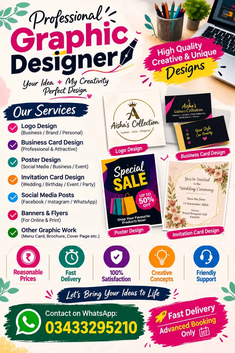 🎨 PROFESSIONAL GRAPHIC DESIGNER SERVICES
