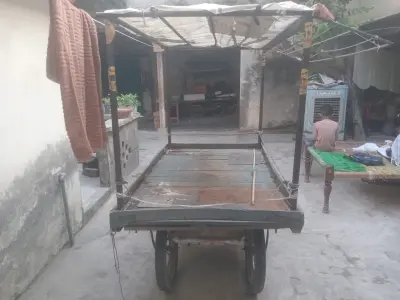 Wooden Handcart لکڑی کی ریڑھی with Roof 03456781906 , 03263853060 - photo 3
