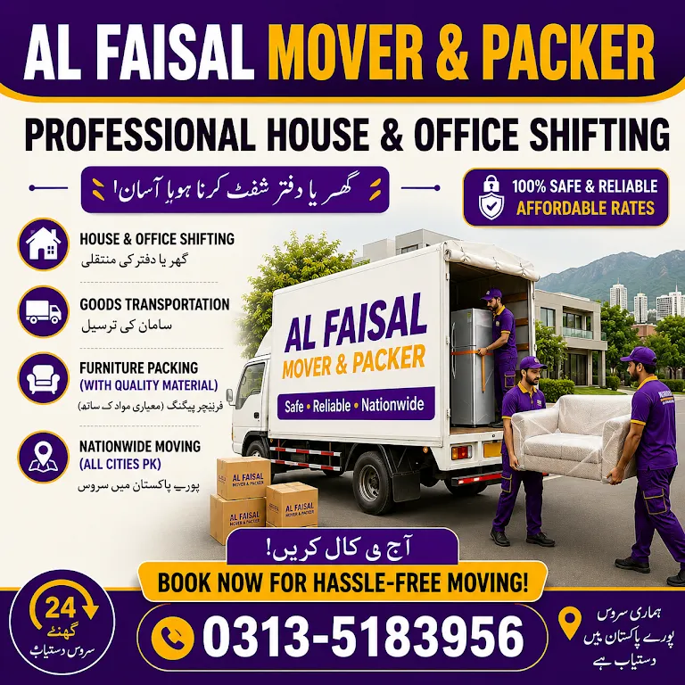 House & Office Shifting Services in Islamabad - Packers and Movers