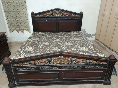 Bed, mattress with Dressing table - photo 1