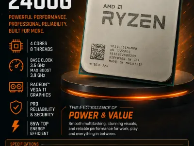 AMD Ryzen 5 PRO 2400G Processor with Vega 11 for Sale in Rawalpindi - photo 1