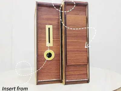 50,000 PKR Savings Money Box – Golden Wooden MDF Cash Saving Challenge Box with - photo 2