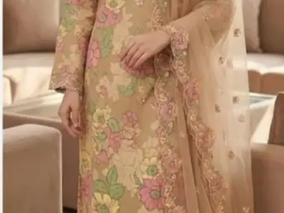 New 3pc unstitched suit Whatsapp +92 346 1295771