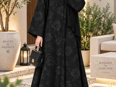 Nida 3D Printed Front Open Abaya

Fabric/Stuff - 3D Printed Nida..🥰 - photo 3