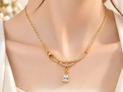 ✨ New Arrival
✨ Trending Designs 
✨ Pure Zirqoon 
✨ Locket
💧 Waterproof - photo 2