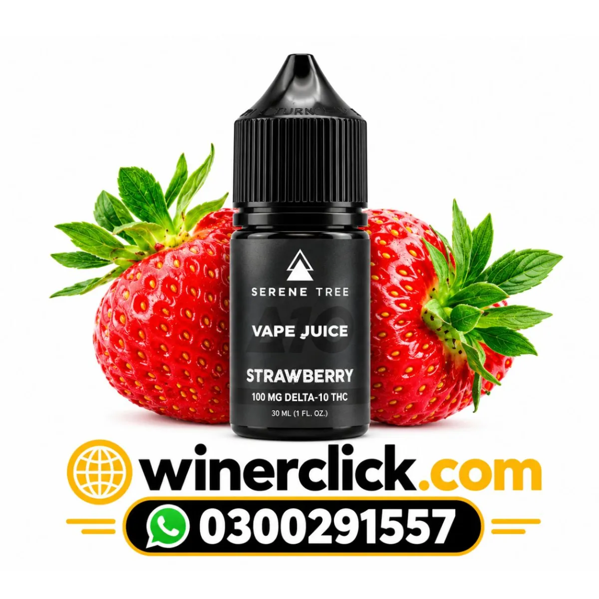Serene Tree Delta-10 THC Strawberry Vape Juice In Karachi - 03000291557