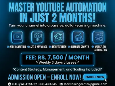 YouTube Automation Training Course in Lahore