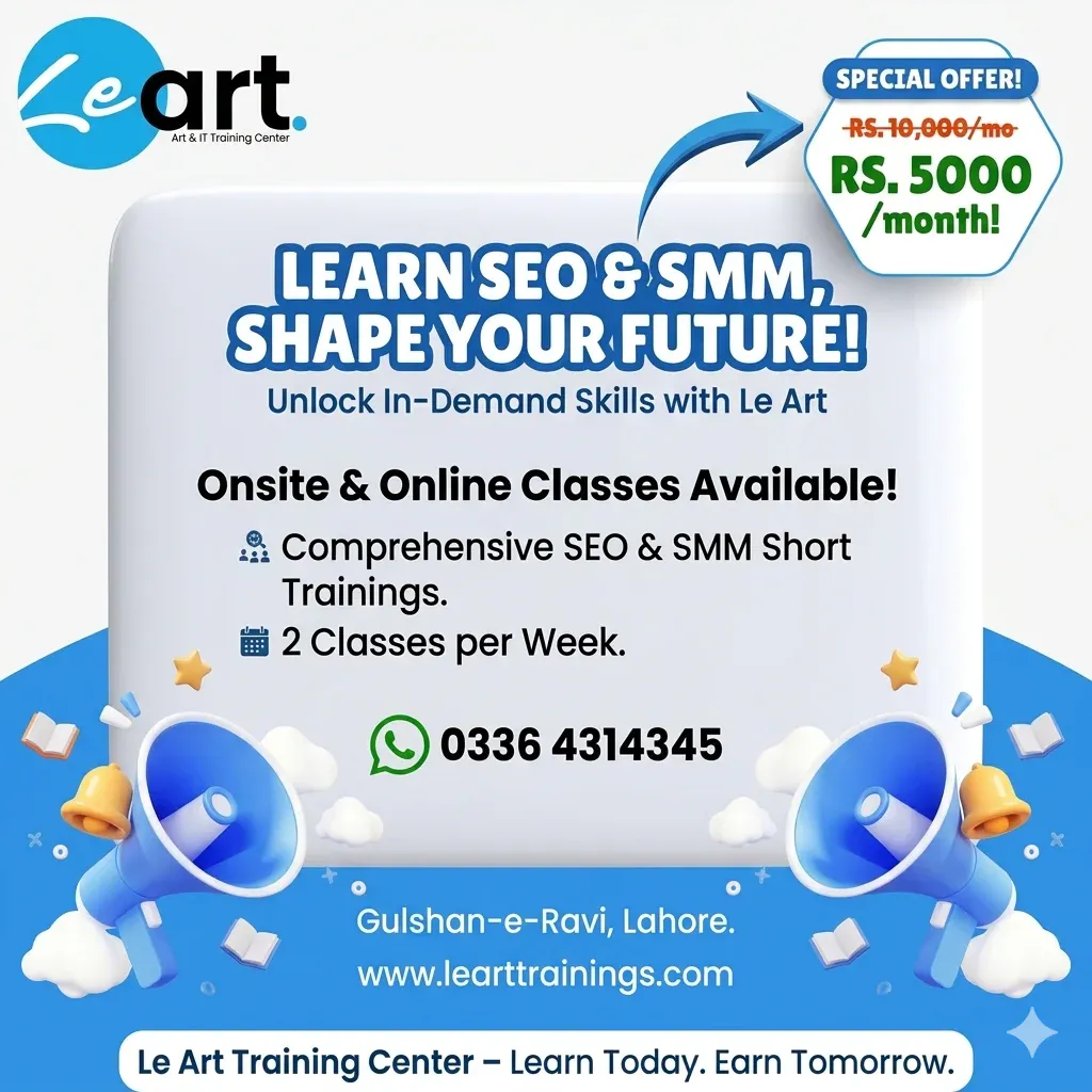 SEO & SMM Short Training in Lahore