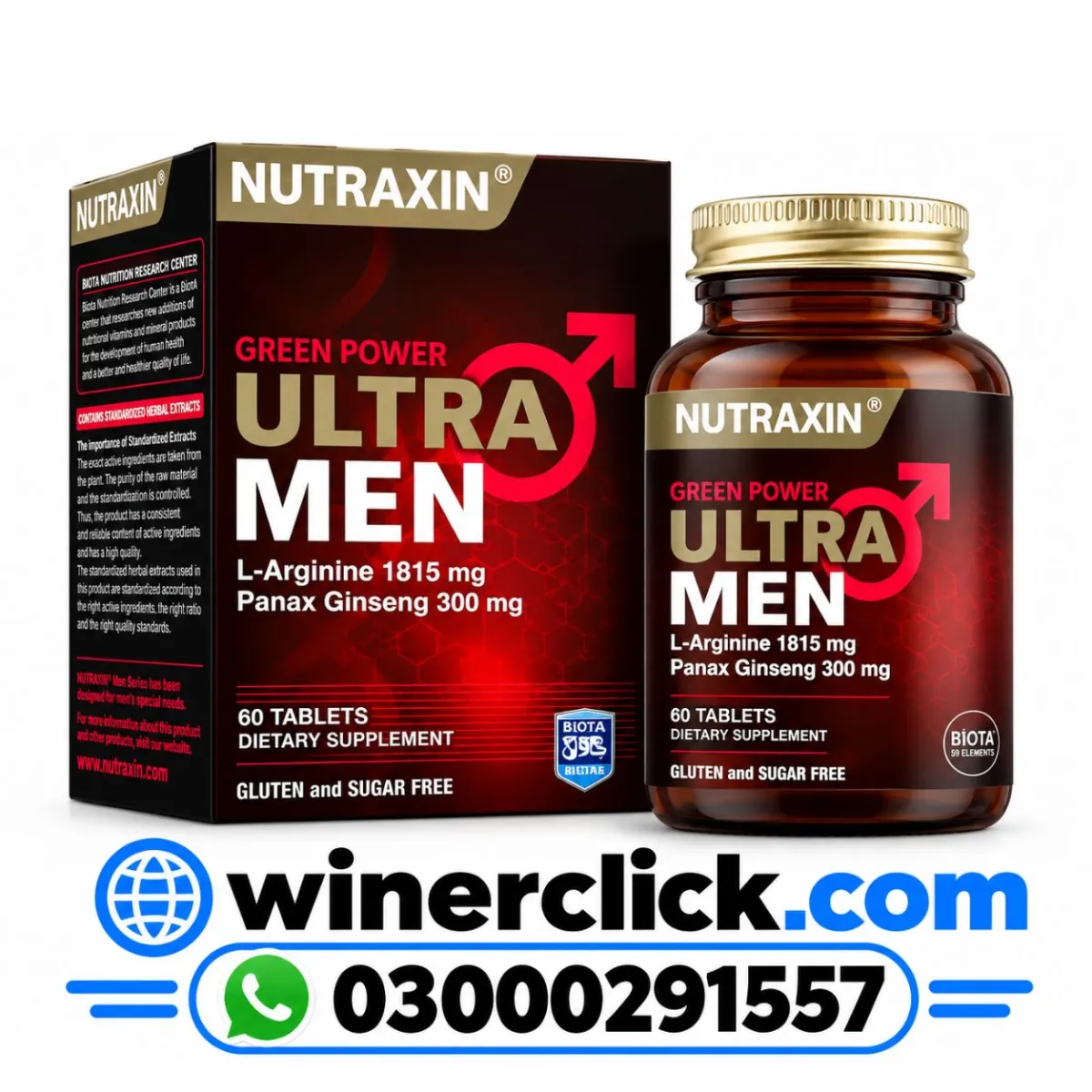 Nutraxin Ultra Men 60 Tablets in Karachi - 03000291557